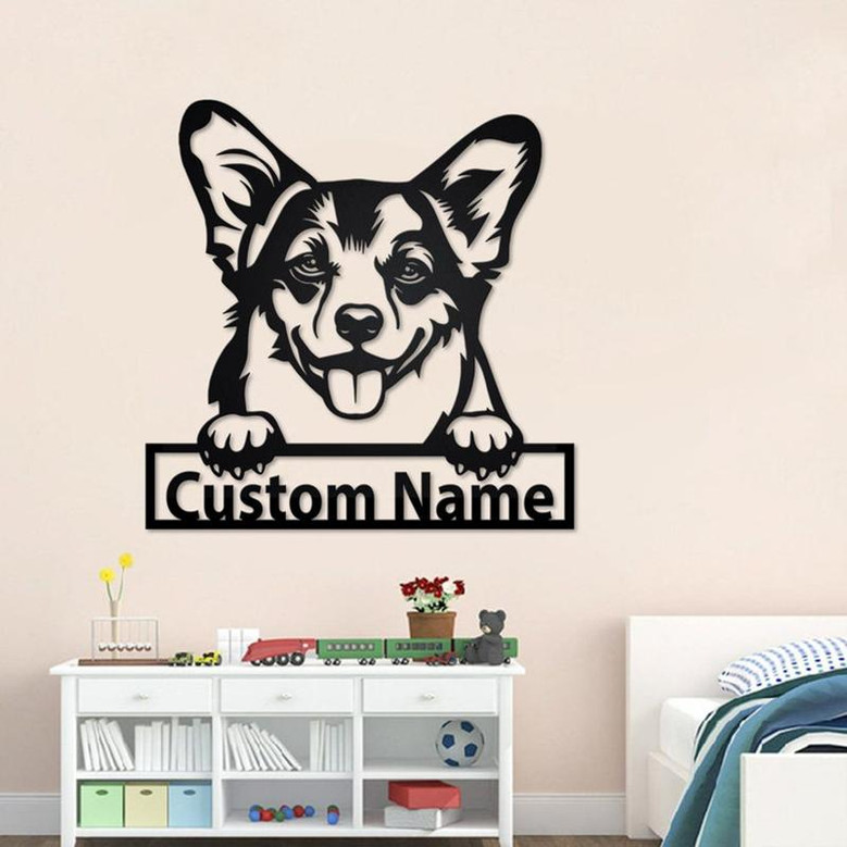 Personalized Welsh Corgi Metal Sign | Welsh Corgi Metal Wall Art | Dog Metal Sign | Welsh Corgi Gift | Dog Lover | Welsh Corgi Lover