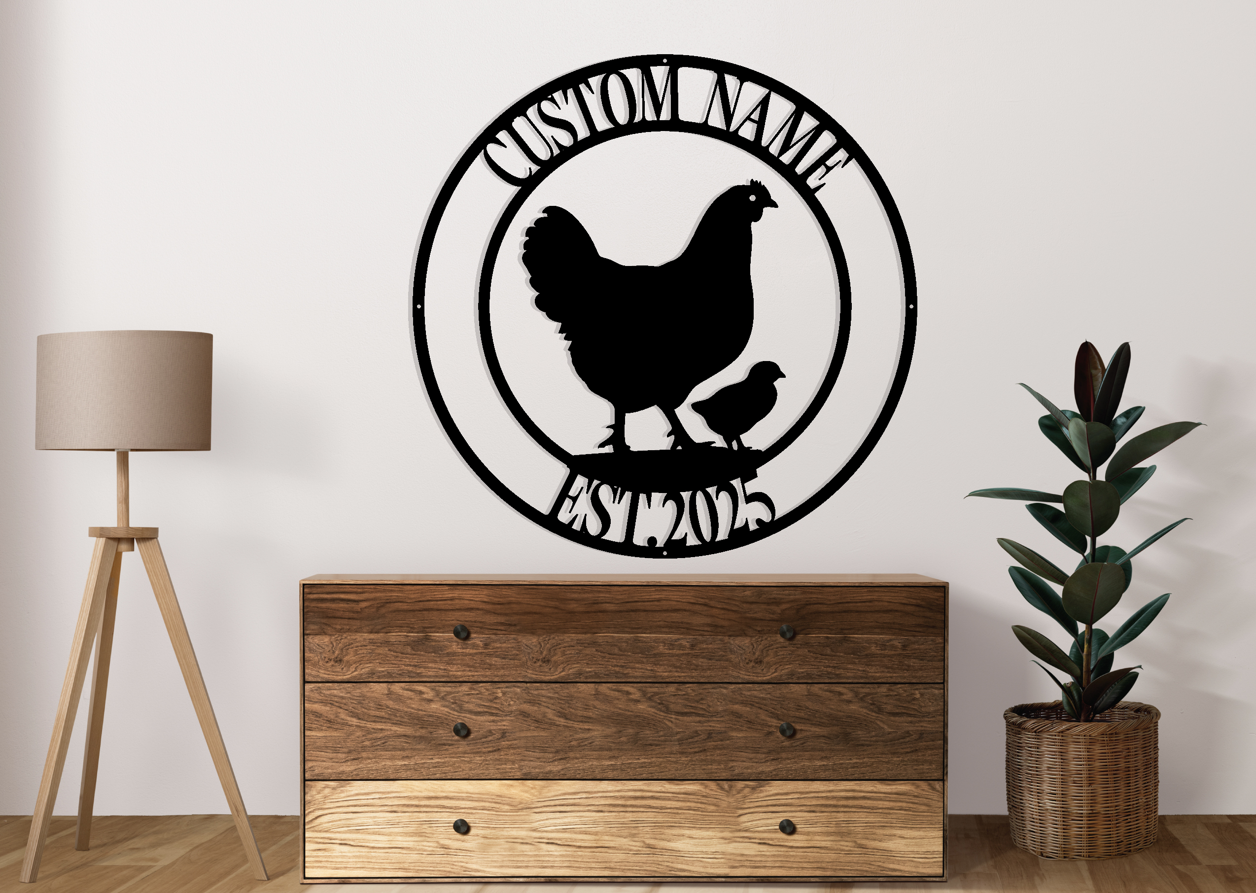 Custom Chicken Coop Metal Sign