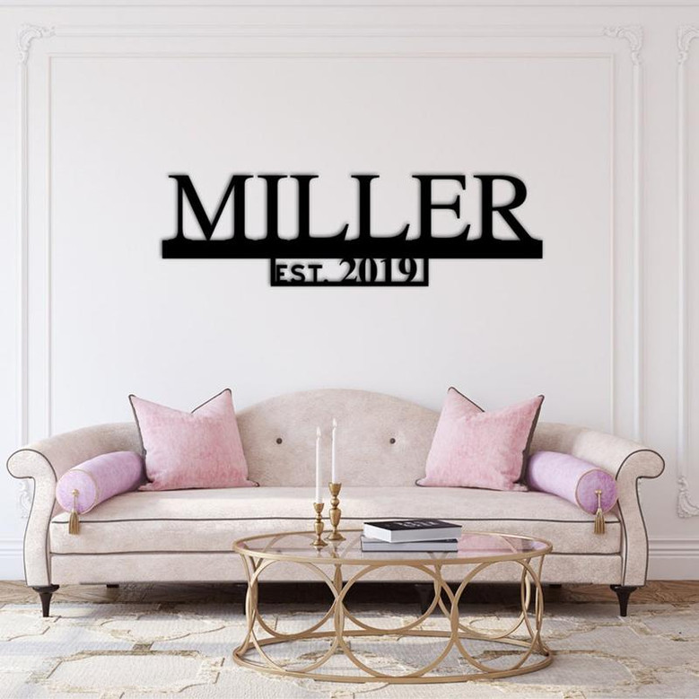 Custom Wall Sign,Personalize Sign,Name wall hanging, wedding gift, metal wall hanging, home decor, custom sign, housewarming,anniversary