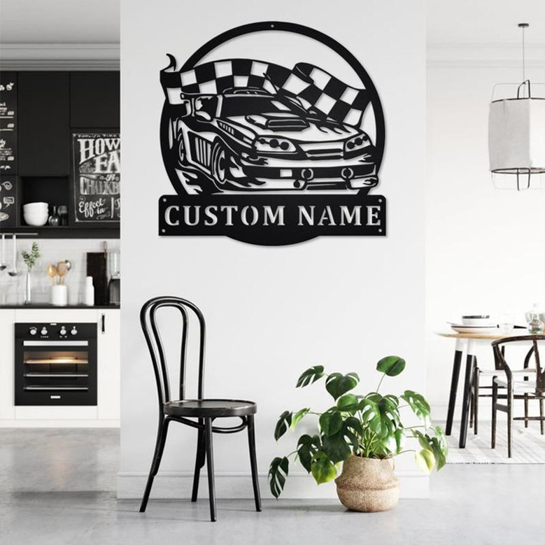 Personalized Auto Racing Metal Sign | Auto Racing Metal Wall Art| Auto Racing Metal Sign | Auto Racing Lover | Auto Racer Gift | Auto Racing