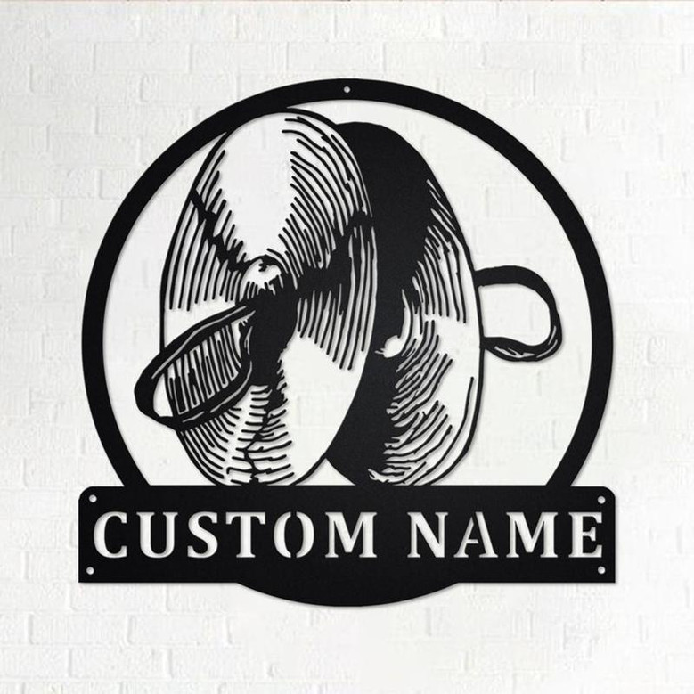 Custom Cymbal Musical Instrument Metal Wall Art, Personalized Cymbal Teacher Name Sign Decoration For Room, Cymbal Home Decor, Custom Cymbal