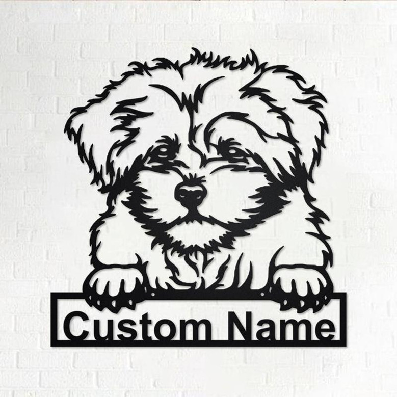 Personalized Bolonka Zwetna Metal Sign | Bolonka Zwetna Metal Wall Art | Dog Metal Sign | Dog Lover Gift | Bolonka Zwetna | Custom Dog