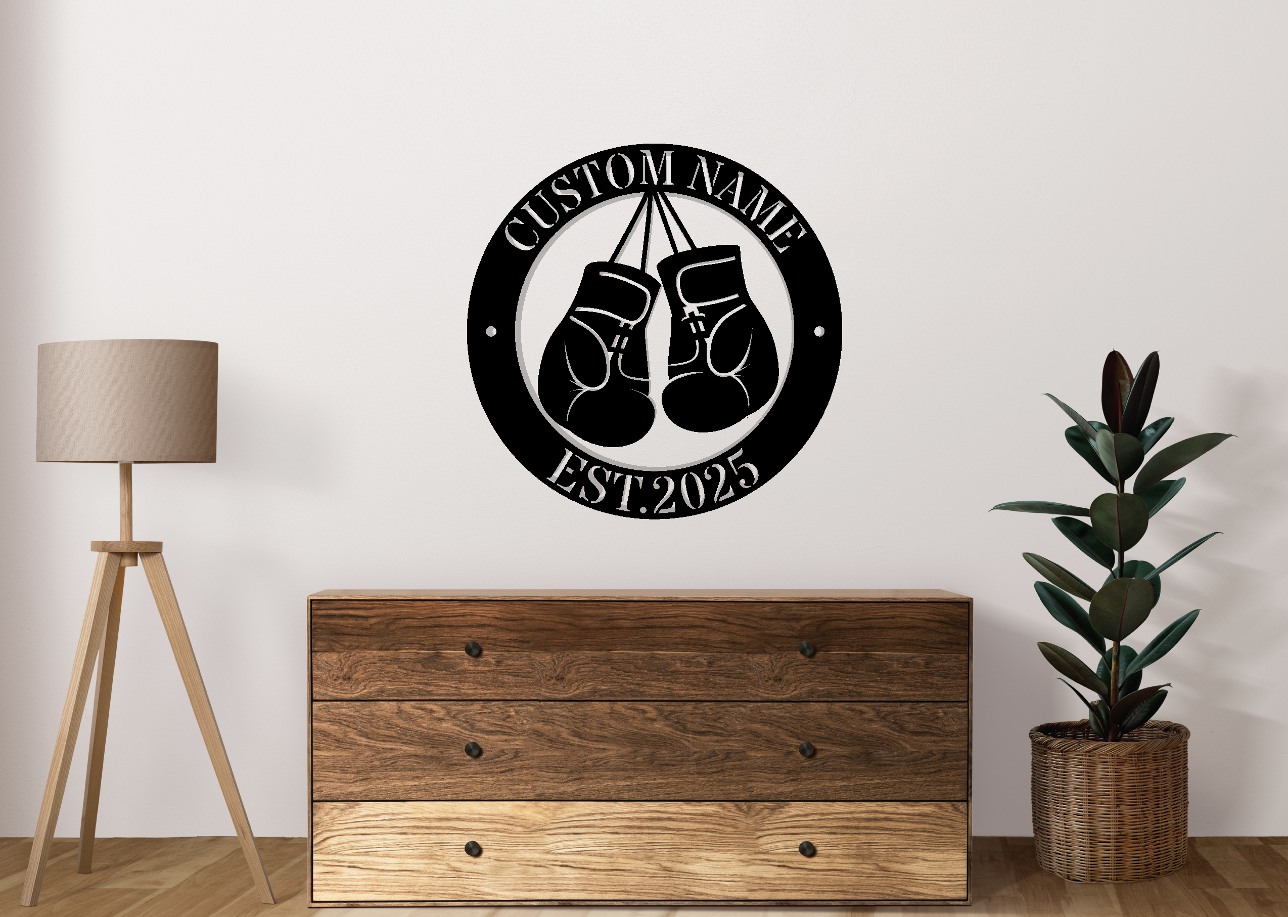Custom Boxing Metal Sign
