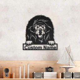 Personalized Tibetan Mastiff Dog Metal Sign Art | Custom Tibetan Mastiff Dog Metal Sign | Dog Gift | Birthday Gift | Animal Funny