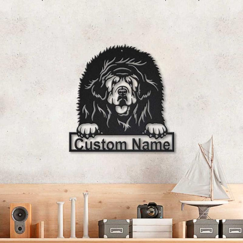 Personalized Tibetan Mastiff Dog Metal Sign Art | Custom Tibetan Mastiff Dog Metal Sign | Dog Gift | Birthday Gift | Animal Funny
