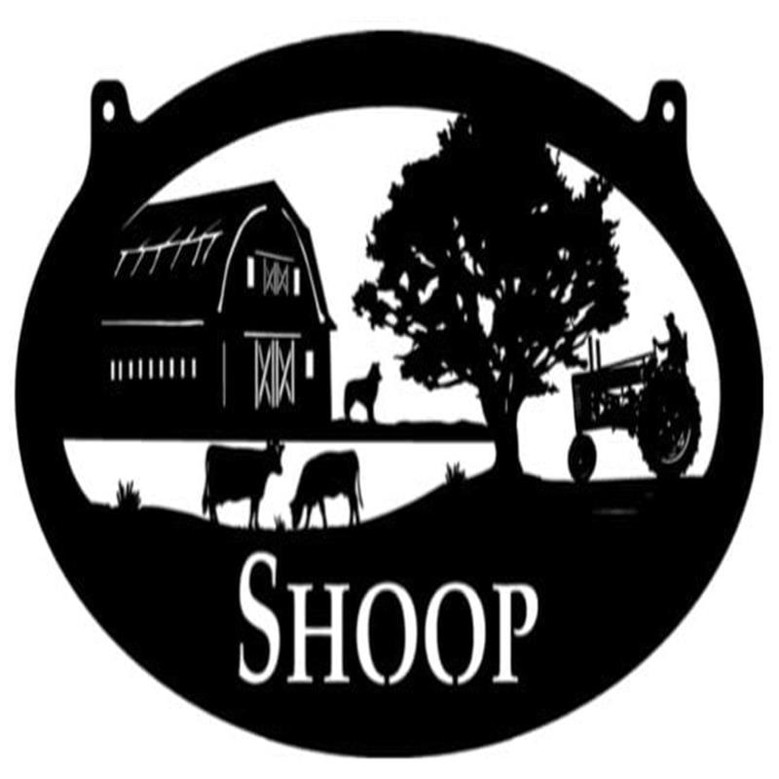 Metal Farm Sign Cows Barn Tractor Sign Laser Cut Metal Sign Metal Wall Art Metal House Sign