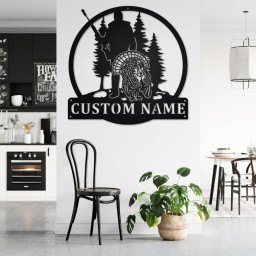 Custom Turkey Hunter Metal Wall Art, Personalized Turkey Hunter Head Name Sign Decoration For Room, Turkey Hunter Head Home Decor
