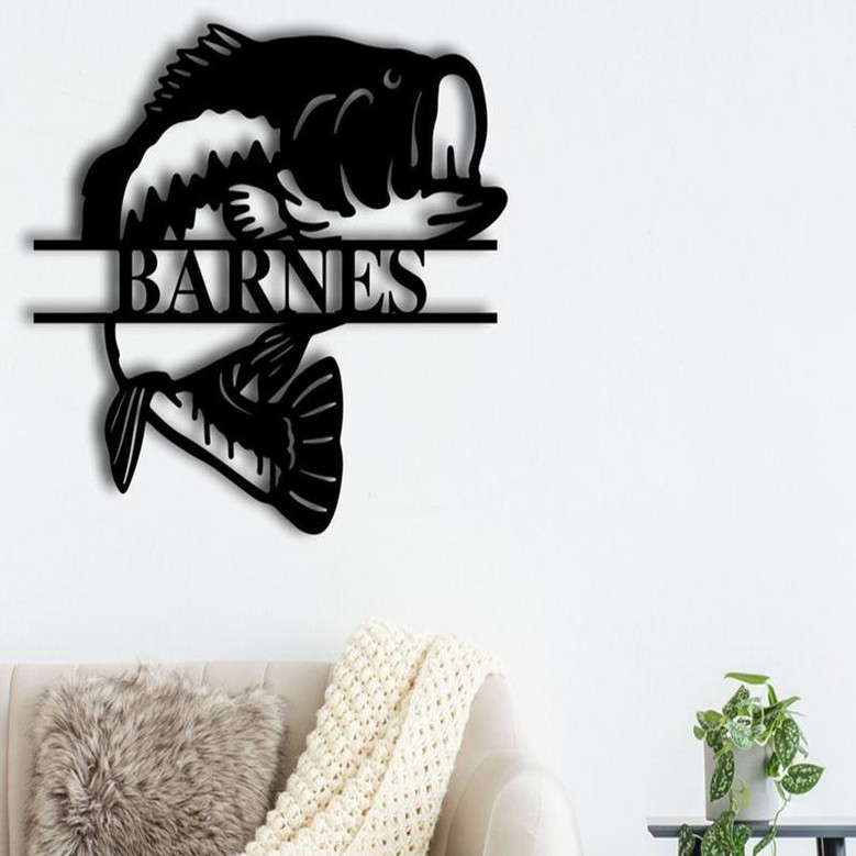 Fishing Metal Art, Fishing Metal Wall Art, Fishing Personalized, Personalized Fishing, Personalized Fishing Gifts, Personalized Fishing Sign