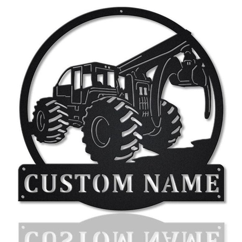 Personalized Skidder Monogram Metal Sign Art | Custom Skidder Metal Sign | Custom Skidder Monogram Gift | Home Decoration Gift