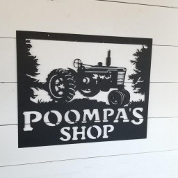Custom Metal Tractor Sign Metal Tractor Sign Indoor Or Outdoor Tractor Farm Sign 1