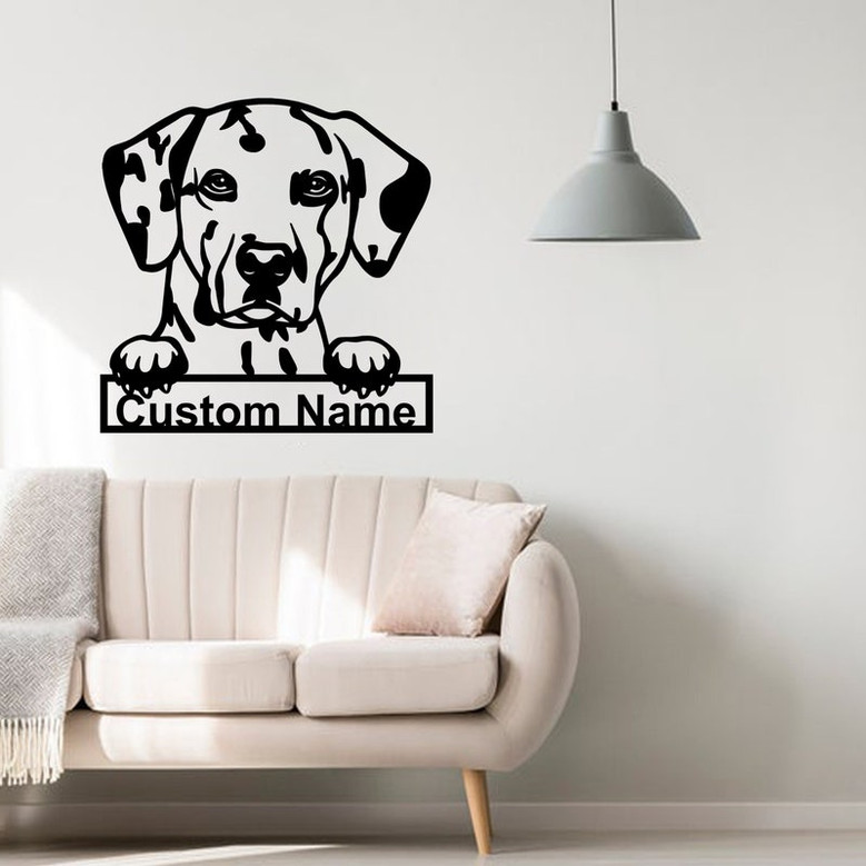 Personalized Dalmatian Metal Sign | Dalmatian Metal Wall Art| Office Wall Art| Housewarming Outdoor Metal Sign | Dalmatian Lover | Dog Lover