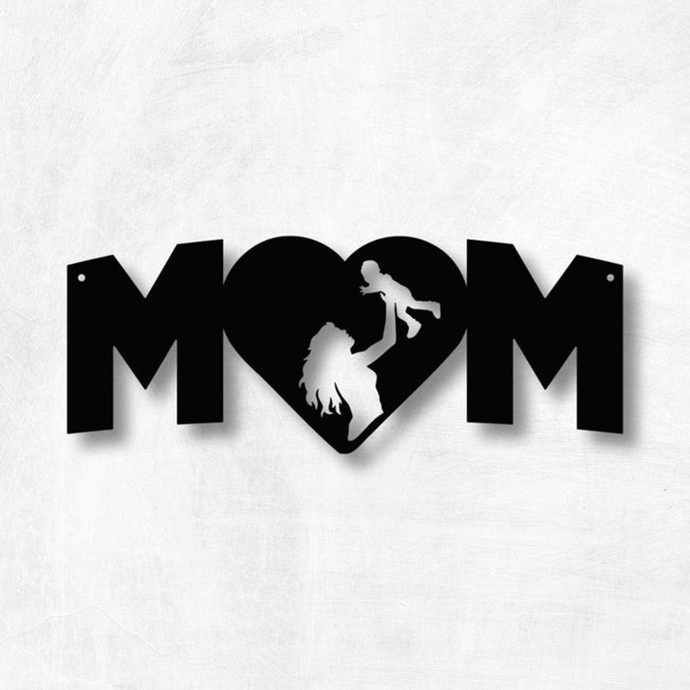 Custom Metal Mom Sign Mothers Day Gift Metal Wall Art Farmhouse Decor Home Decor Housewarming Metal Mom Sign Mothers Day