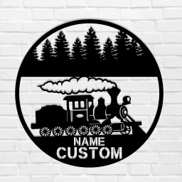 Custom Train Metal Sign Wall Art