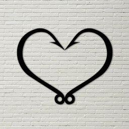Metal Fish Hook Heart Sign, Metal Home Decor, fish hook sign, metal fish hook, fish hook heart, heart sign, fishing sign, fishing decoration