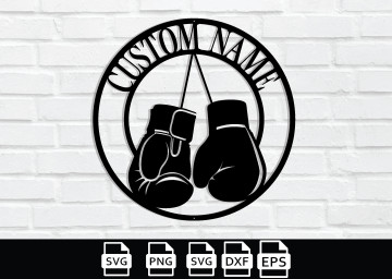 Custom Boxing Metal Sign