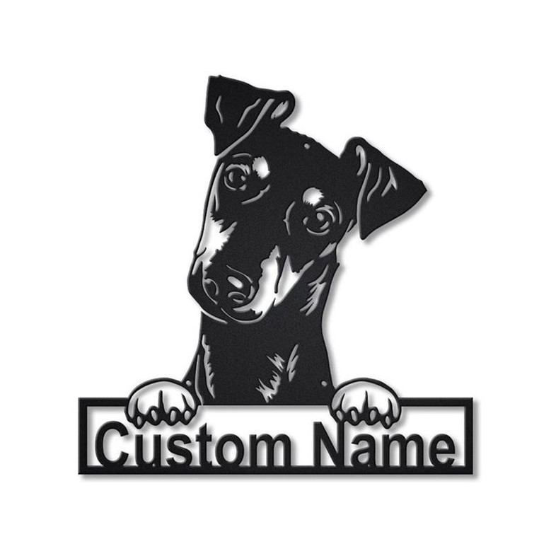 Personalized Manchester Terrier Dog Metal Sign Art | Custom Manchester Terrier Dog Metal Sign | Boxer Dog Funny | Dog Gift | Animal Custom