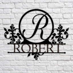 Personalized Garden Metal Sign,Customized Metal Sign,Custom Family Name Sign,Greenhouse /Fence Décor