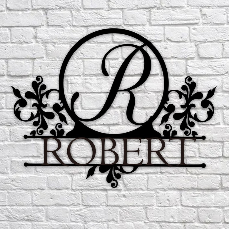 Personalized Garden Metal Sign,Customized Metal Sign,Custom Family Name Sign,Greenhouse /Fence Décor