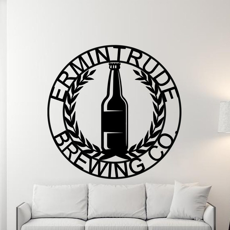 Personalized Brewery Metal Sign, Gift For Him, Boyfriend Gift, Husband Gift, Metal Wall Art, Housewarming Gift, Metal Sign, Metal Wall Yorch
