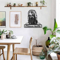 Personalized Afghan Hound Dog Metal Sign Art | Custom Afghan Hound Dog Metal Sign | Dog Gift | Animal Funny | Birthday Gift