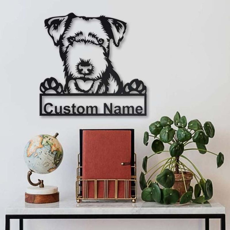 Personalized Lakeland Terrier Dog Metal Sign Art | Custom Lakeland Terrier Dog Metal Sign | Birthday Gift | Animal Funny | Father's Day Gift