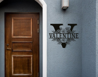 Custom Metal Monogram Family Name Sign, Personalized Welcome Sign, Custom Wall Art, Unique Birthday Gift