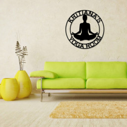 Mothers day gift, Personalized Mothers day Gift, Gift for Mom, Custom Yoga Metal Sign, Personalized Yoga Sign, Yoga Studio Decor, Gift Mom