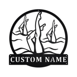 Personalized Artistic Swimming Metal Sign | Artistic Swimming Metal Wall Art | Artistic Swimming Metal Sign | Artistic Swimming Gift