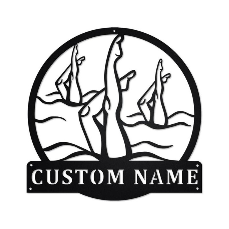 Personalized Artistic Swimming Metal Sign | Artistic Swimming Metal Wall Art | Artistic Swimming Metal Sign | Artistic Swimming Gift