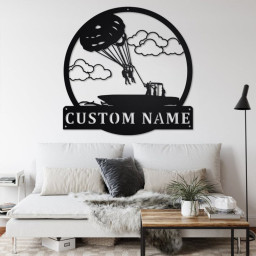 Custom Paragliding Metal Wall Art, Personalized Paragliding Name Sign Decoration For Room, Paragliding Metal Home Decor, Custom Paragliding