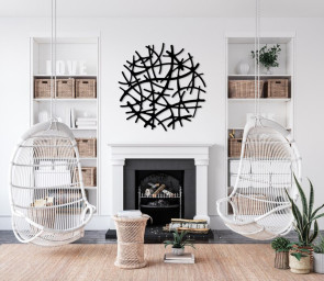 Modern Abstract Metal Wall Art, Unique Home Decor, Metal Geometric Wall Decor, Large Wall Art