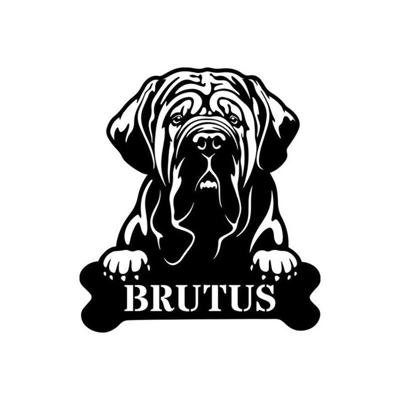 Dog Sign, Personalized Metal Monogram Sign - Pet Name Sign - Dog House - Home Decor