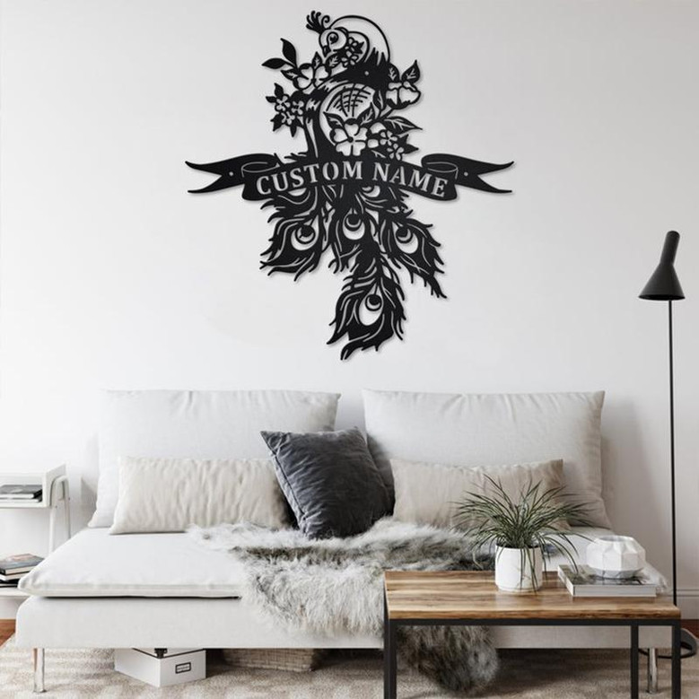 Custom Peacock Metal Wall Art, Personalized Peacock Name Sign Decoration For Room, Peacock Metal Home Decor, Custom Peacock, Peacock Animals
