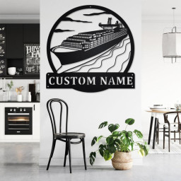 Custom Container Ship Metal Wall Art, Personalized Container Ship Name Sign Decoration For Room, Container Ship Metal Home Decor,Custom Ship