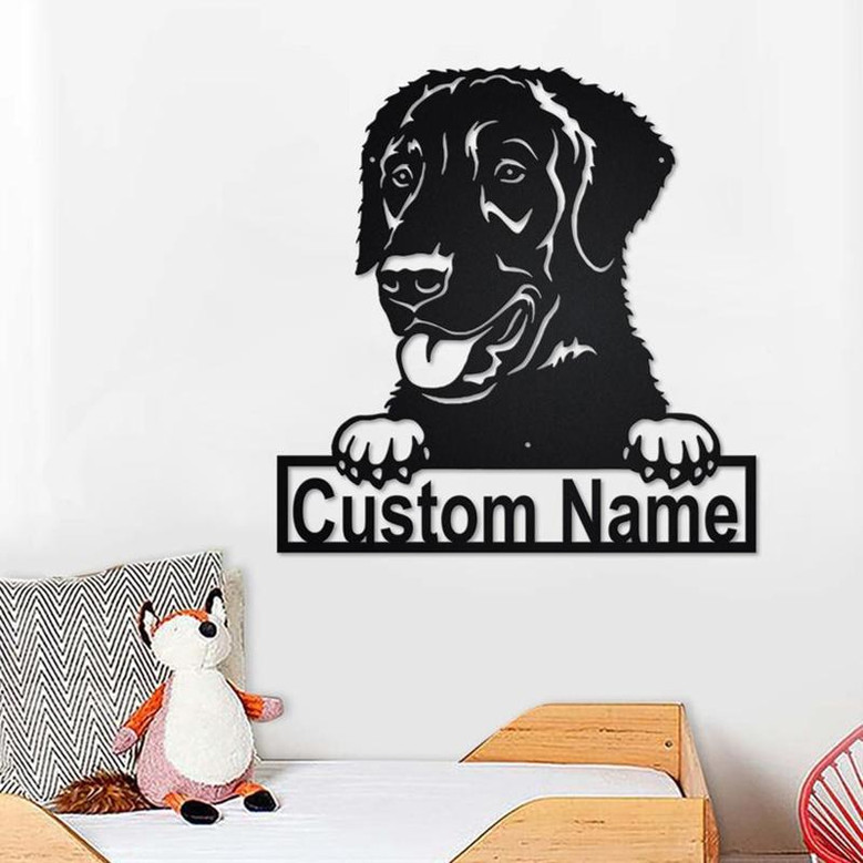 Personalized Curly-Coated Retriever Metal Sign | Dog Metal Wall Art | Dog Metal Wall Decor | Custom Curly-Coated Retriever Dog | Custom Dog