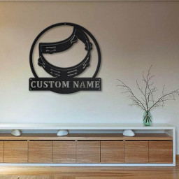 Personalized Tambourine Monogram Metal Sign Art | Custom Tambourine Monogram Metal Sign | Birthday Gift | Tambourine Gift | Music Gift