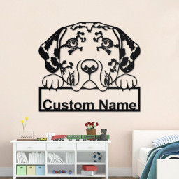 Personalized Catahoula Leopard Metal Sign | Catahoula Leopard Metal Wall Art | Catahoula Leopard Metal Wall Decor | Custom Catahoula Leopard
