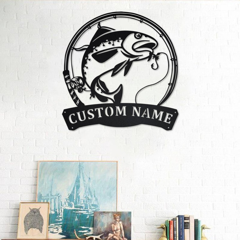 Personalized Atlantic Cod Fish Metal Sign | Fishing Metal Wall Art | Fishing Metal wall Decor | Fishing Lover | Custom Fishing | Fishman