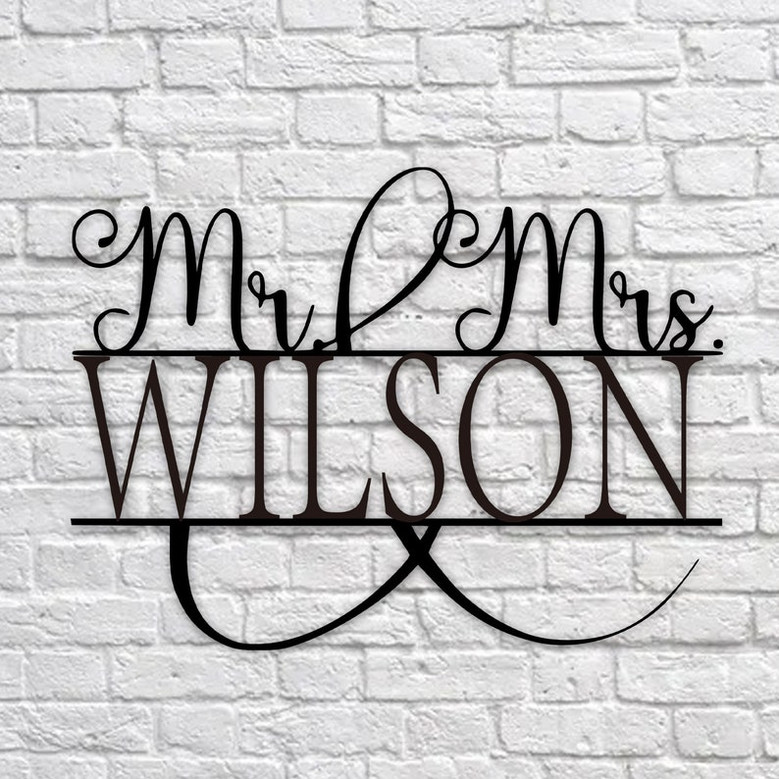 Customized Metal Sign, Custom Family Name Sign, Metal Last Name Sign , Gift for Gardener, Metal Family Name Sign , Last Name Sign