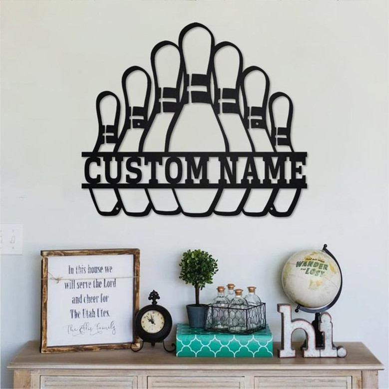 Custom Bowing Metal Sign, Personalized Bowing Name Sign Decoration For Room, Bowing Home Decor, Custom Bowing Metal Wall Art, Bowing Lover
