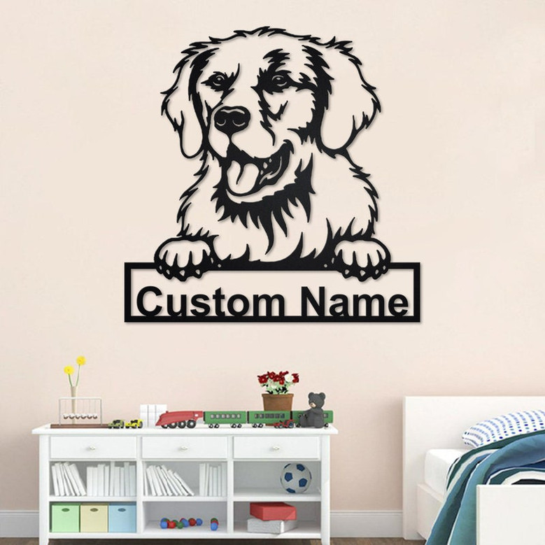 Custom Kuvasz Dog Metal Wall Art, Personalized Kuvasz Name Sign Decoration For Room, Kuvasz Home Decor, Custom Dog, Custom Kuvasz Dog