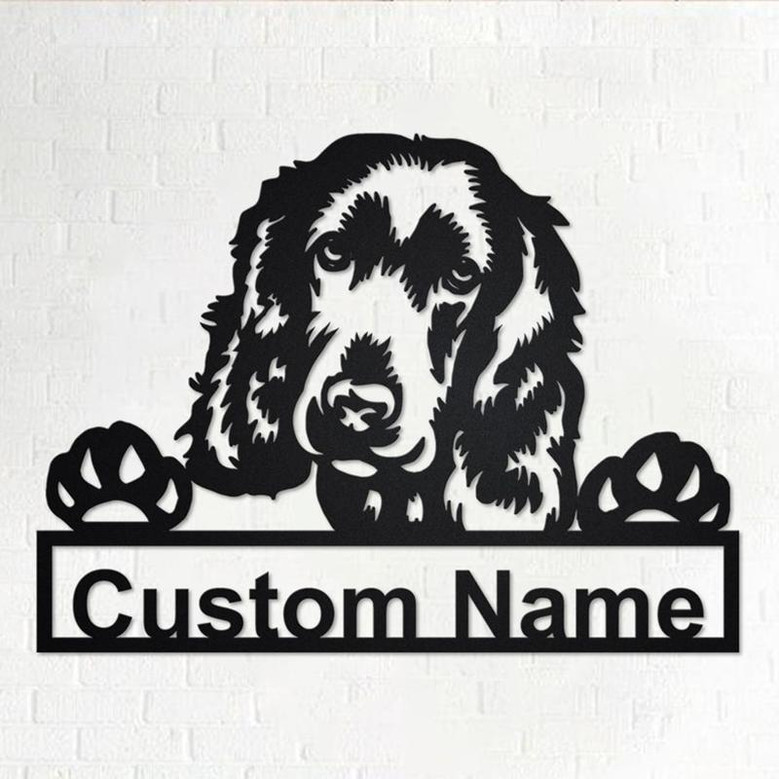 Personalized English Cocker Spaniel Metal Sign | Dog Metal Wall Art | Dog Metal Wall Decor | Custom English Cocker Spaniel Dog | Custom Dog