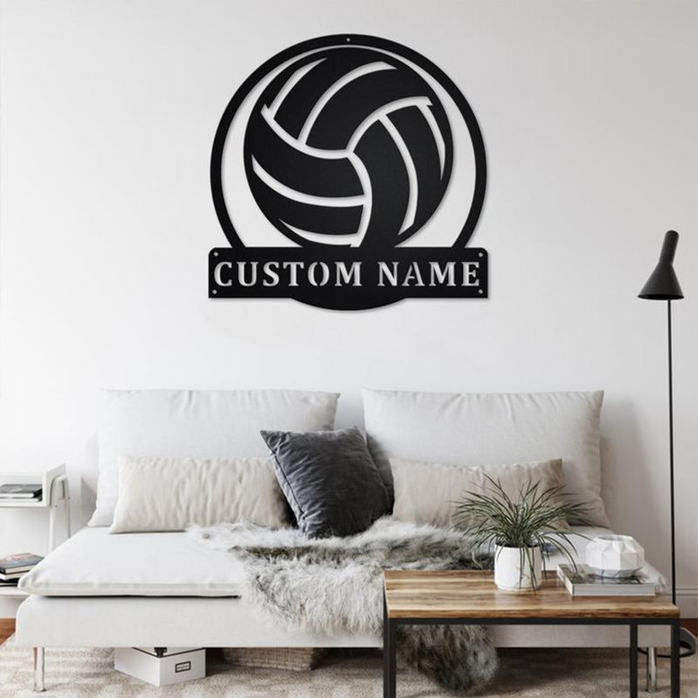 Personalized Volleyball Metal Sign | Volleyball Metal Wall Art | Volleyball Metal wall Decor | Volleyball Lover | Custom Volleyball