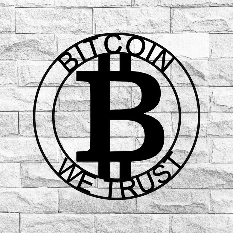 Bitcoin to the moon, Bitcoin Sign, Metal Bitcoin Sign, Personalized Bitcoin, Custom Cryptocurrency Sign, Bitcoin Gift, Bitcoin Wall Art