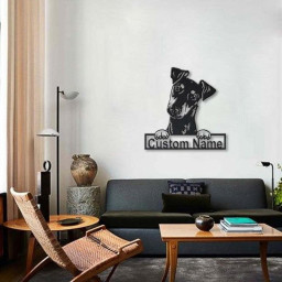 Personalized Manchester Terrier Dog Metal Sign Art | Custom Manchester Terrier Dog Metal Sign | Boxer Dog Funny | Dog Gift | Animal Custom