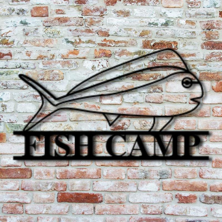 Custom Metal Fish Sign, Name Sign, Custom Sign, Fishing, home decor, Wall hanging, Wall decor, fish art, Custom wall sign, Fish sign, fish