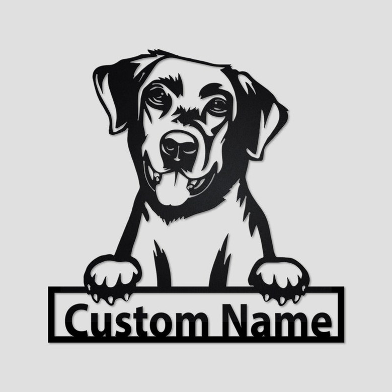 Personalized Labrador Retriever Metal Sign | Labrador Retriever Metal Wall Art | Dog Metal Sign | Labrador Retriever Gift | Dog Lover |
