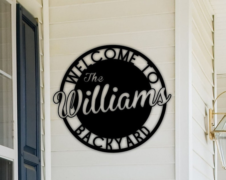 Custom Metal Signs-Monogram Wall Decor-Metal Wall Art-Last Name Sign-Family Name Sign-Personalized Wedding Gift