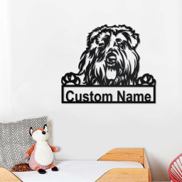 Personalized Bouvier Des Flandres Metal Sign | Bouvier Des Flandres Metal Wall Art | Dog Metal Sign | Dog Lover Gift | Custom Dog