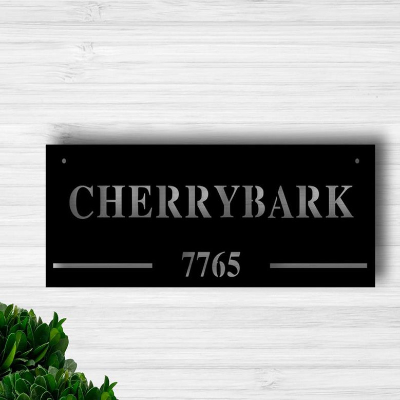 Metal Address Sign House Number Modern Home Minimalist House Number Modern Farmhouse Metal House Number Address Plaque